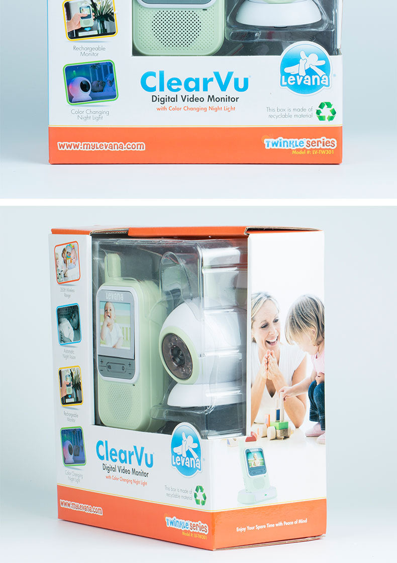 Baby Monitor HD Display, Night Vision, Cry Activation