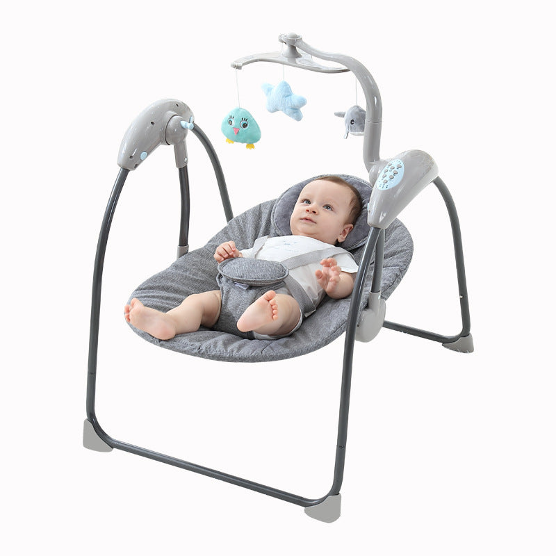 Baby Electric Swing Chair LED Screen Touch Control With Bluetooth Remote Control