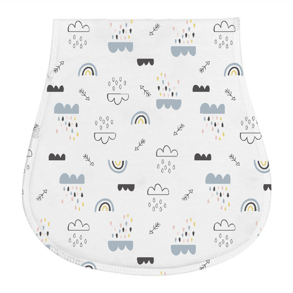 Minimally Printed Baby Feeding Towel And Hiccup Cloth