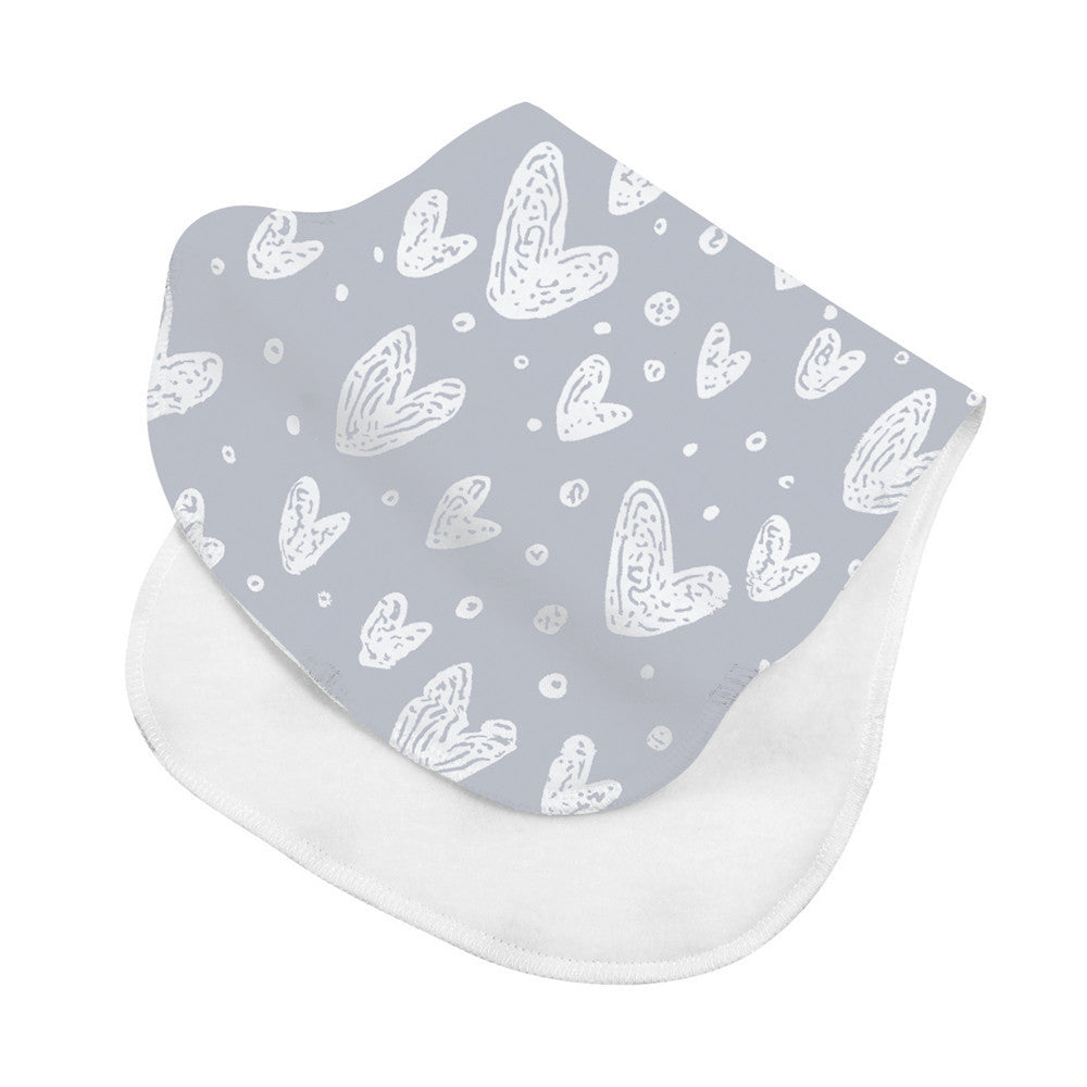 Minimally Printed Baby Feeding Towel And Hiccup Cloth