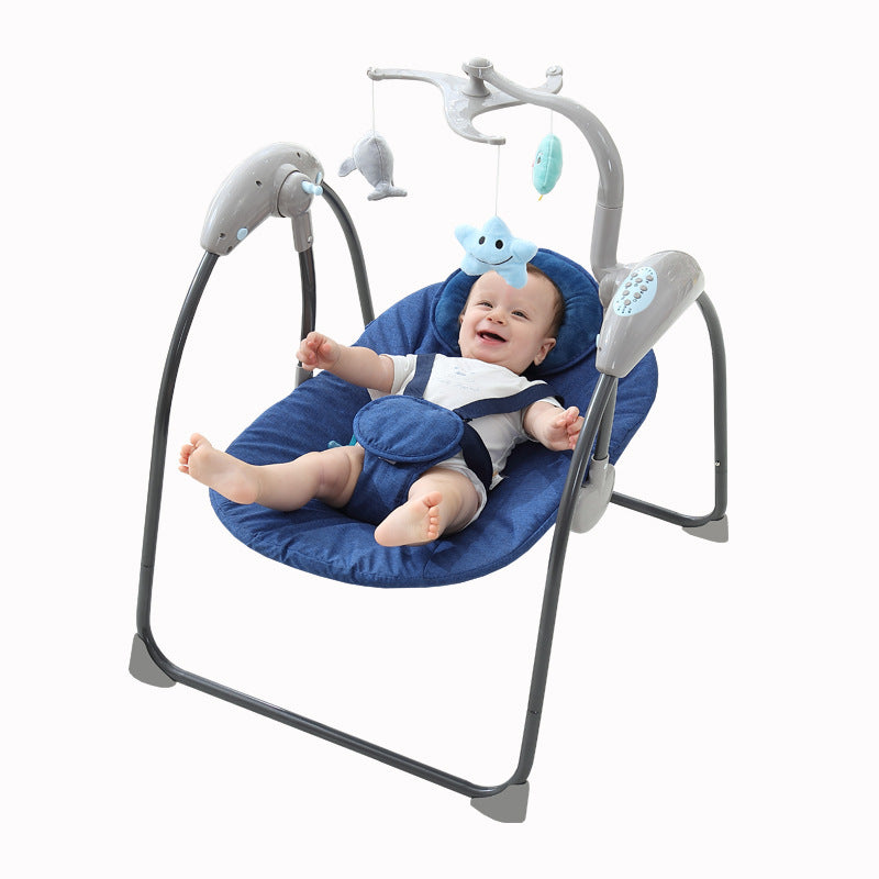 Baby Electric Swing Chair LED Screen Touch Control With Bluetooth Remote Control