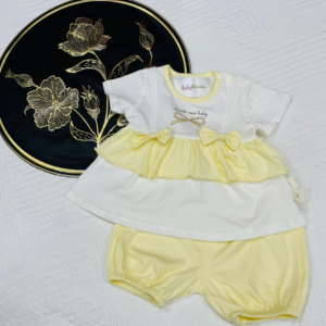 Mini Soft Touch Frock Yellow