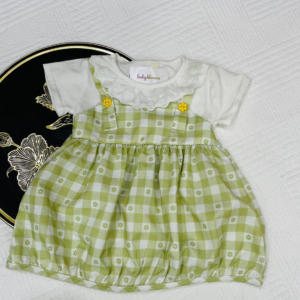 Mini Soft Touch Frock Green