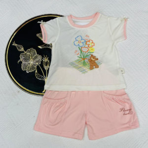 Breathable Smooth Stuff Girls Knicker Shirt Pink